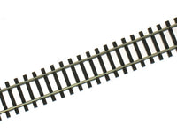 Close-up of PECO SL-300 rails and wooden-pattern sleepers