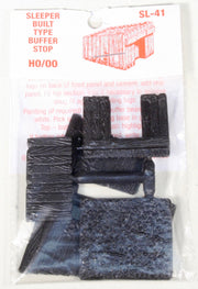PECO SL-41 kit package with moulded buffer-stop components visible