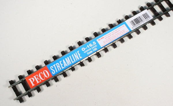 PECO SL-500 O-16.5 Code 100 track with its product label; listing contains 12 lengths