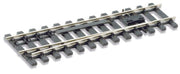 PECO SL-785BH left-hand Code 124 bullhead catch turnout in an angled view