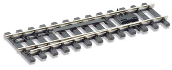 PECO SL-785BH left-hand Code 124 bullhead catch turnout in an angled view