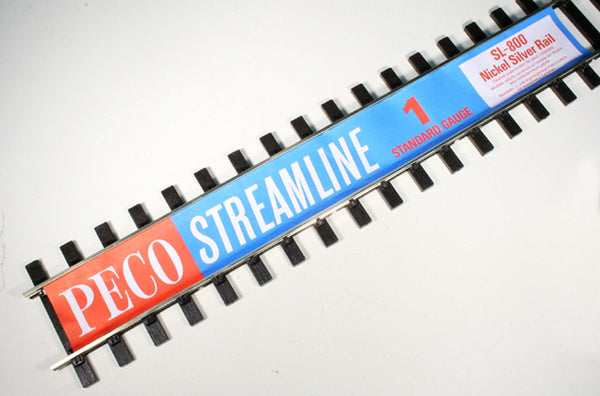 PECO SL-800 Gauge 1 Code 200 flex track with exact product label; box contains 12 lengths