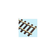 Close-up of PECO SL-800 nickel silver rails and wooden-pattern sleepers