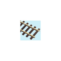 Close-up of PECO SL-800 nickel silver rails and wooden-pattern sleepers