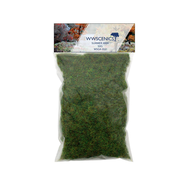 WWScenics WSG4-012 Summer 4 mm static grass 50 g refill packaging