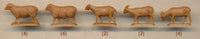 Pegasus 7052 unpainted sheep and goat figures, with included quantities beneath the poses