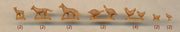 Pegasus 7052 unpainted kid goat, dogs and poultry, with included quantities beneath the poses