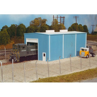 Pikestuff HO Scale Modern Small Engine House Kit - 4-3/16 x 8-5/16" 10.5 x 21cm — exact product reference