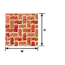 Plastruct G gauge Red Clay Interlocking Paving Sheet 12" x 7" (2 per pack) — exact product reference
