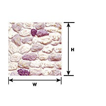 Plastruct 1:35 Scale Beige Stone Wall Sheet 12" x 7" (2 per pack) — exact product reference