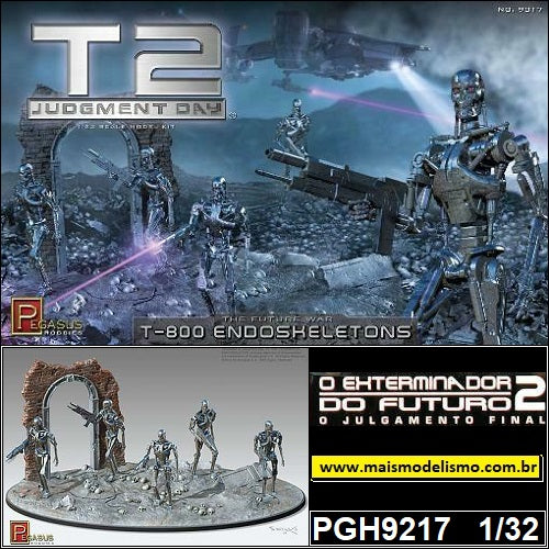 Pegasus Hobbies 9217 1/32 Terminator 2 T-800 Endoskeletons kit