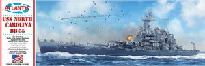 Atlantis USS North Carolina BB-55 “The Showboat” 1:500 Model Kit — official Atlantis product view 1