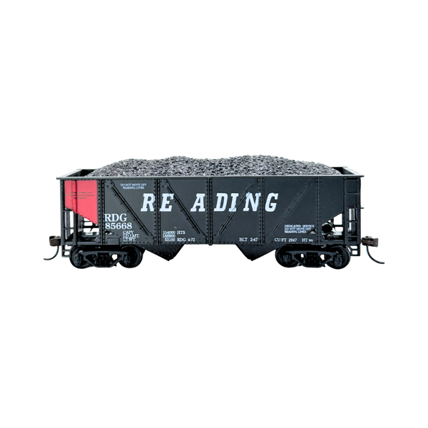 Rock Island Hobby Reading 36 foot two-bay hopper with coal load HO scale