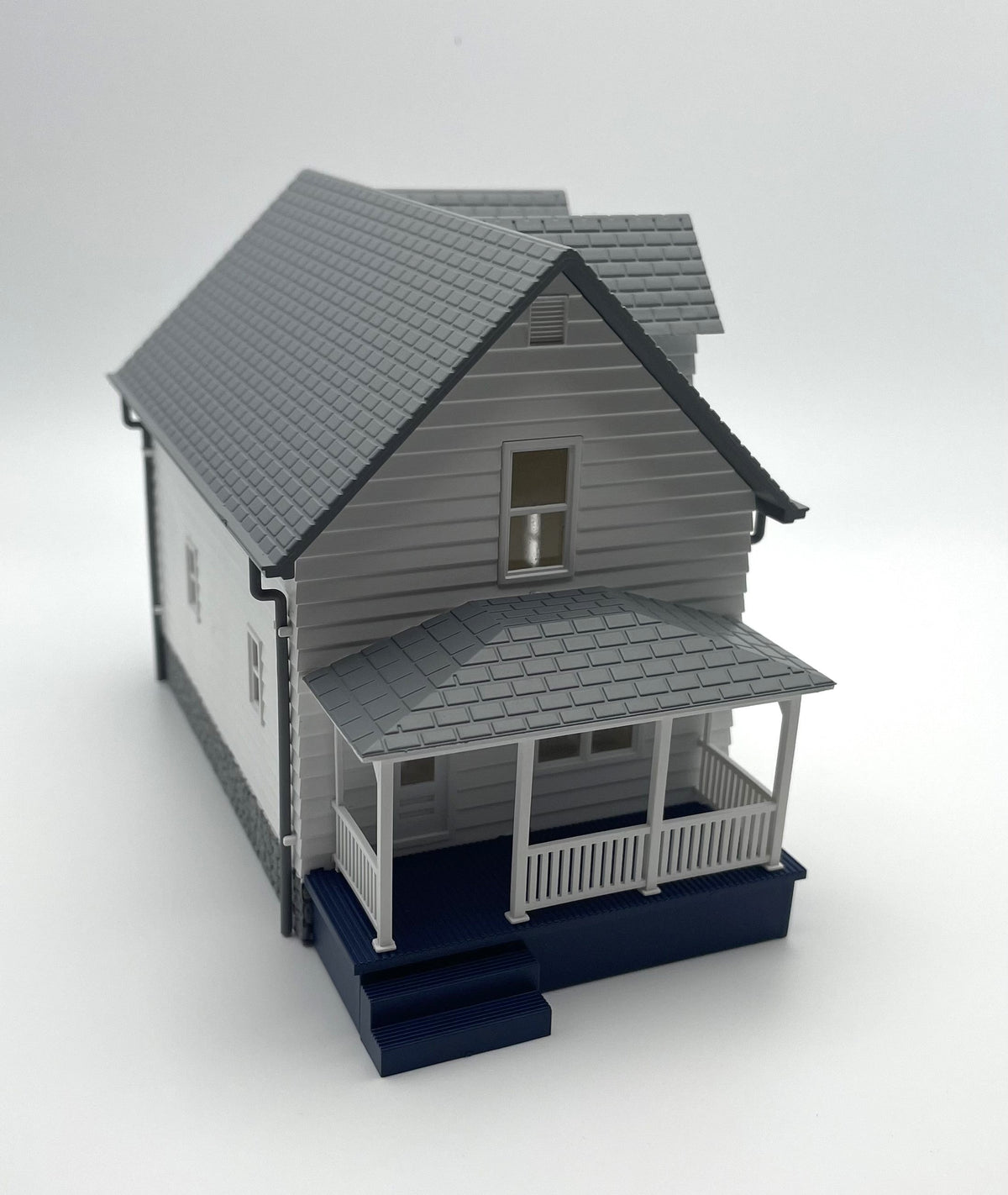 Rock Island Hobby HO 042102 Farmhouse Built-Up, White — exact product view