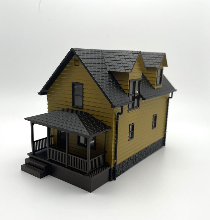 Rock Island Hobby HO 042103 Farmhouse Built-Up, Yellow — exact Rock Island Hobby product image