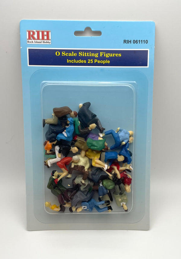 Rock Island Hobby O 061110 Sitting Figures (25-Pack) — exact product view