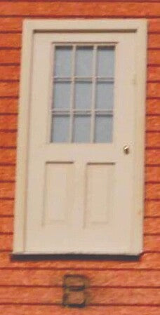 RS Laser Kits 1988-B Style B Walk Doors O Scale; finished model example