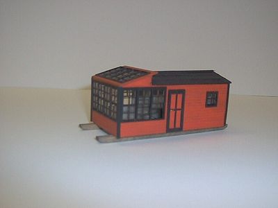 RS Laser Kits 2018 Logging Saw Filers Shack HO Kit; finished model example