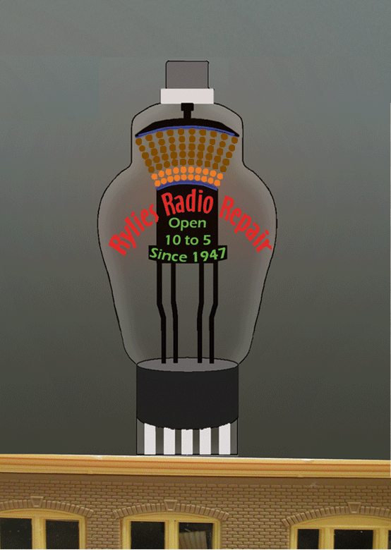 Miller Engineering Rylies Radio Repair Sign — exact product reference