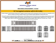CSX Intermodal 53' HIGH CUBE 6-42-6 corrugated containers with Magnetic system, Corrugated-side. JTC # (535009) exact product view 5
