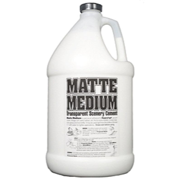 Scenic Express 0031 one-gallon matte medium concentrate jug with mixing directions on its label