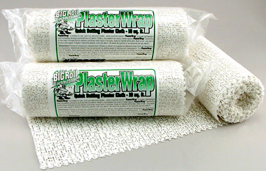 Scenic Express 0060 PlasterWrap rolls and unrolled gauze shown as examples; listing includes one 8-inch by 15-foot roll