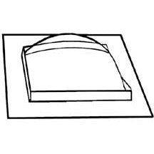 Plastruct 1/4" x 1/4" Square Dome Skylight (2 per pack) — exact product reference