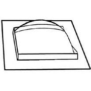 Plastruct 1/4" x 1/4" Square Dome Skylight (2 per pack) — exact product reference