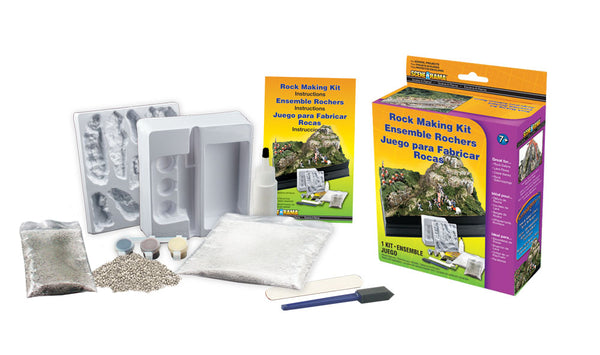 Scene-A-Rama SP4121 Rock Making Kit, product and included materials