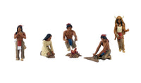 Scene-A-Rama SP4443 Native Americans Scene Setters, painted figures and campfire detail