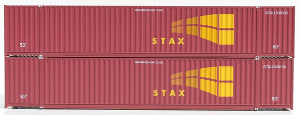 STAX 53' HIGH CUBE 6-42-6 corrugated containers with Magnetic system, Corrugated-side. JTC # (535004) exact product view 1