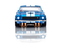 AFX 1966 Shelby GT350 Sapphire Blue/White HO Slot Car — official AFX product view 4