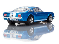 AFX 1966 Shelby GT350 Sapphire Blue/White HO Slot Car — official AFX product view 2