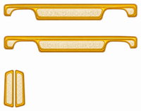 Sunset Boulevard — Sunshine Gold & Cream — actual printable decal artwork; two opposite sides and paired hood panels, enlarged preview