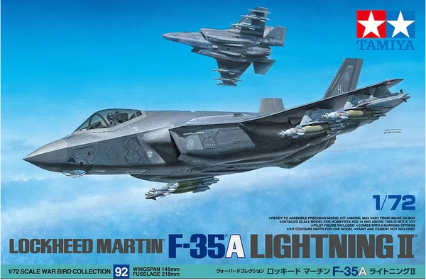 Tamiya 60792 1/72 Lockheed Martin F-35A Lightning II — exact product reference