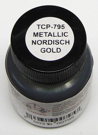 Tru-Color TCP-795 Metallic Nordisch Gold paint bottle