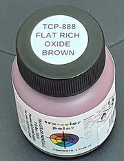 Tru-Color Paint FLAT RICH OXIDE BROWN 1OZ (TCP888)