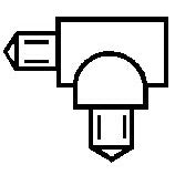 Plastruct 1/8"White 90° Tee for TB-4 (5 per pack) — exact product reference