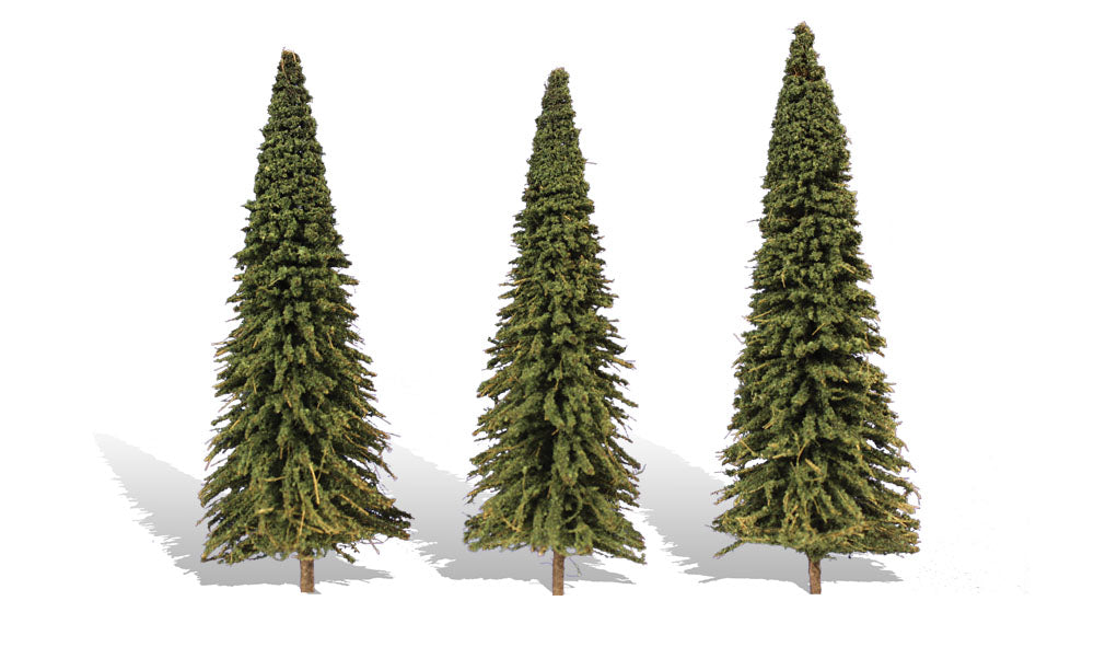 Woodland Scenics TR3573 Forever Green Trees, set of 3 ready-made model trees.