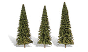 Woodland Scenics TR3573 Forever Green Trees, set of 3 ready-made model trees.