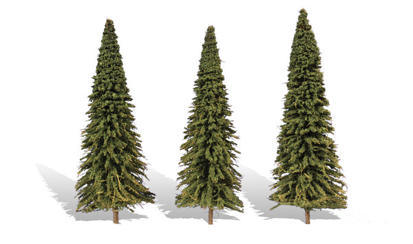 Woodland Scenics TR3573 Forever Green Trees, set of 3 ready-made model trees.