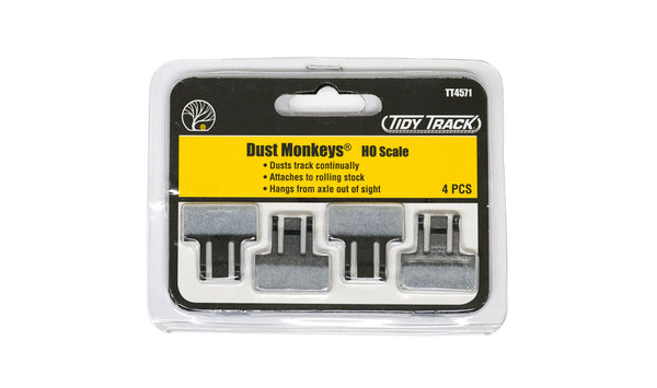 Woodland Scenics TT4571 HO Dust Monkeys, 4 Pack, exact product and retail package