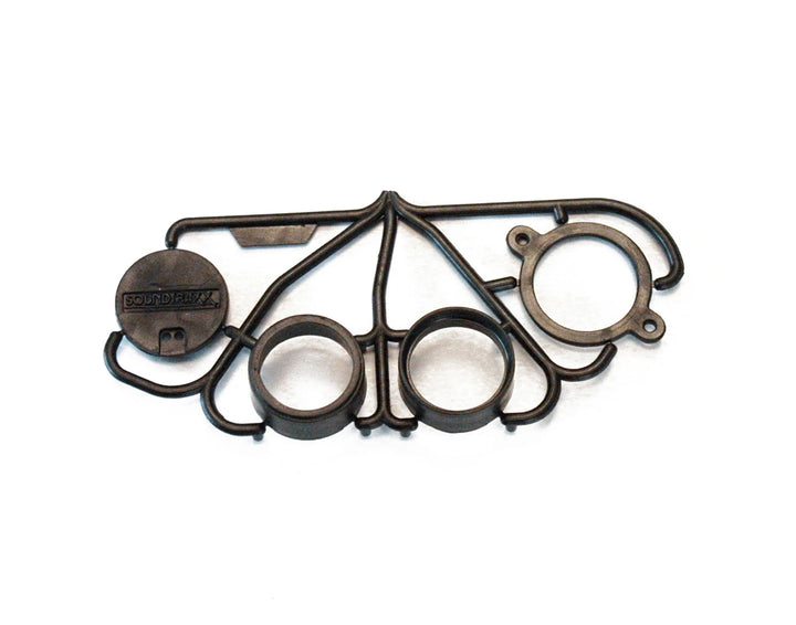 SoundTraxx 810108 15 mm baffle kit components on their sprue