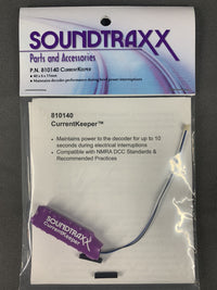 SoundTraxx 810140 CurrentKeeper with labeled manufacturer packaging