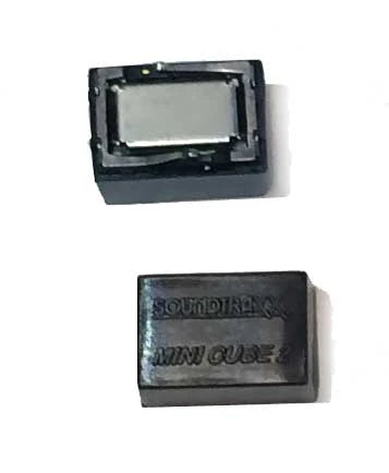 SoundTraxx 810155 Mini Cube 2 speaker viewed from the diaphragm and enclosure sides