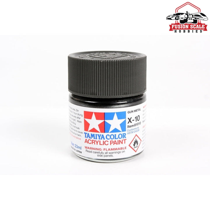 Tamiya Acrylic X-10 Gun Metal 23ml Bottle TAM81010 — exact product reference