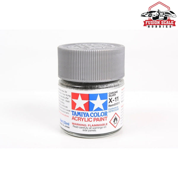 Tamiya Acrylic X-11 Chrome Silver 23ml Bottle — exact product reference