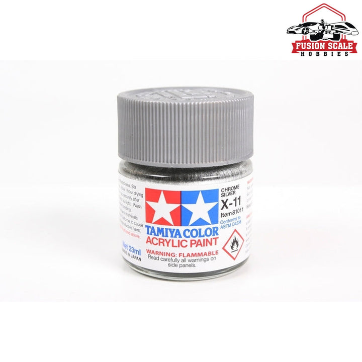 Tamiya Acrylic X-11 Chrome Silver 23ml Bottle — exact product reference