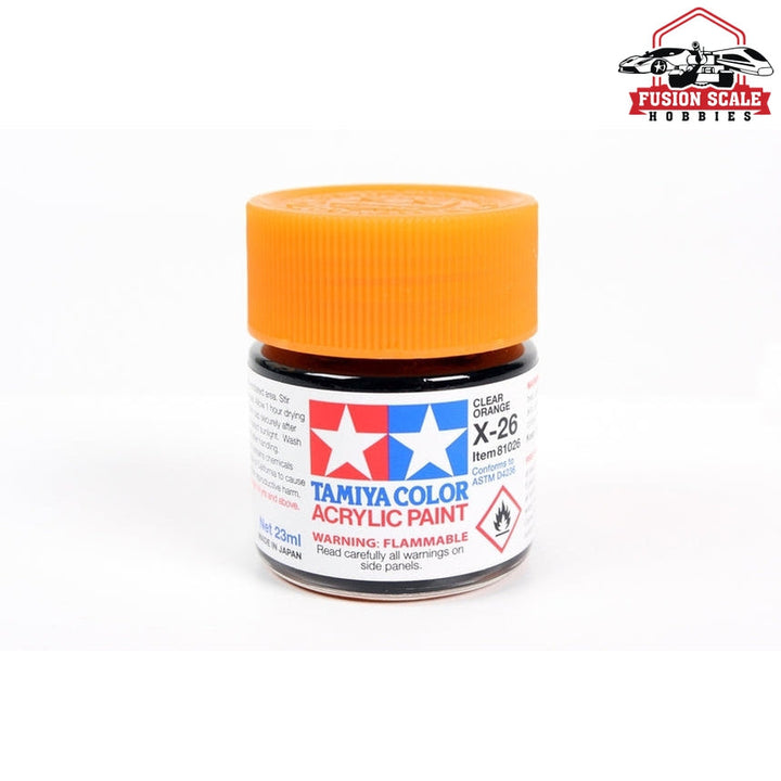 Tamiya Acrylic X-26 Clear Orange 23ml Bottle — exact product reference