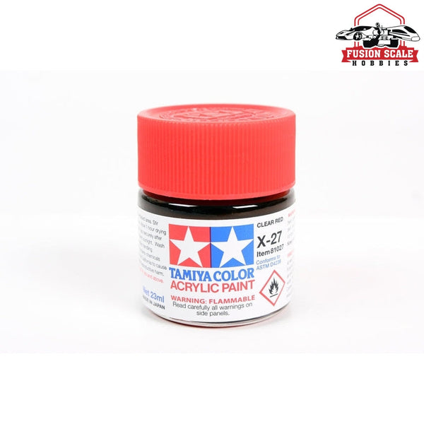 Tamiya Acrylic X-27 Clear Red 23ml Bottle TAM81027 — exact product reference